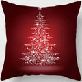 Christmas Elk Print Pillowcase 45x45cm for Sofa, Car, Bedroom, Living Room by Ljojo