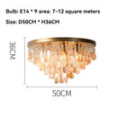 Modern Luxury Crystal Ceiling Lamp - Shell Decoration Chandelier for Home Decor by Ljojo