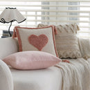 Ljojo Love Tassel Cushion Cover 45x45 Cotton Throw Pillow Home Decor