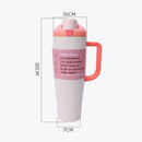 Ljojo 40oz Stainless Steel Vacuum Flask Sport Travel Mug with Handle