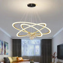 Ljojo LED Circle Ring Ceiling Chandelier for Dining Living Room Pendant Lighting