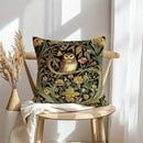 Floral Owl Bird Print Pillowcase for Living Room & Bedroom Decor by Ljojo