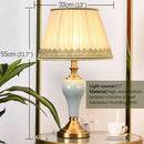 Ljojo Luxury Ceramics Table Lamp LED Modern Design for Living Room Bedroom
