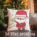 Cute Santa Claus Christmas Pillow Cover for Sofa, Bedroom, Car - Ljojo