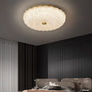 Copper Ceiling Lamp Light Luxury Crystal Glass Jack-o-Lantern Study Entrance Ljojo
