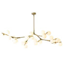 Ljojo Modern Glossy Glass Ball Chandelier Pendant Light for Living & Dining Room