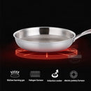 Ljojo 304 Stainless Steel Wok Frying Pan 28/30cm NonStick for Gas Stove Induction