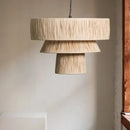 Large Japanese Woven Rattan Pendant Light for Wabi Sabi Restaurant Ljojo