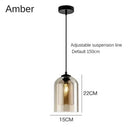 Ljojo Luxury Double Glass Wall Lamp: Modern Nordic Design for Home, Restaurant, or Staircase