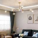 Modern Glass Chandelier Pendant Lamp Hanging Light for Dining Room Kitchen by Ljojo.