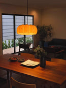 Ljojo Japanese Wabi-sabi Style Pumpkin Led Pendant Lights for Dining Room and Bedroom