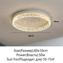 Modern LED Ceiling Light Dimmable Round Fixture for Living Room Dining Bedroom by Ljojo