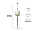 Ljojo LED Floor Lamp Metal Acrylic Ball Rack Art Chandelier Living Room Decoration