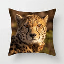 Cheetah Leopard Print Decorative Cushion Cover By Ljojo