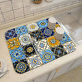 Ethnic Printed Coffee Draining Mat by Ljojo: Super Absorbent & Quick Drying Rug