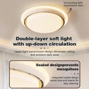 Modern Vaneless Ceiling Fan Light with Remote Control by Ljojo for Bedroom Decor