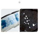 Blue Loquat Begonia Pot Holder Set by Ljojo: Hand-painted Ceramic Kung Fu Tea Table Base