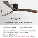 Ljojo 38-Inch Modern Simplicity Ceiling Fan with Lights & Remote Control
