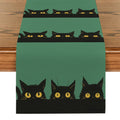 Black Cat Silhouette Table Runner by Ljojo: Halloween Party Decor & Dresser Table Accent