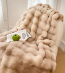 Ljojo Long Fur Rabbit Plush Blanket