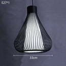 Modern Minimalist Bird Cage LED Ceiling Chandelier: Small Lantern Pendant Light for Home Decor by Ljojo