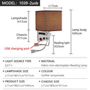 Ljojo LED Wall Lamps with Switch USB Reading Lights for Modern Home Decor