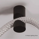 LED Ceiling Chandelier: Braided Hose Lamp for Living Room. Nordic Style Home Decor by Ljojo.