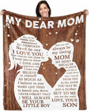 Best Mom Blanket from Ljojo: Love You Gift for Mom, Mothers Day, Christmas, Valentines