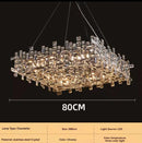Italian Luxury Crystal Chandelier | Modern LED Dining Room Light Fixture by Ljojo