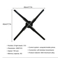 Ljojo 3D Holographic Fan Display Projector - 42cm Suspended Advertising Machine