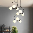 Ljojo Modern Minimalist LED Pendant Lights Bubble Spherical Bar Hanging Lamps Island Decor