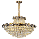 Ljojo Luxe Crystal Chandelier: Modern Elegant Lighting for Living Room, Dining, and Bedroom