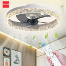 Ljojo 50CM Modern Silent LED Ceiling Fan with Remote for Living Room
