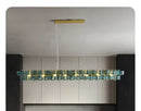 Ljojo Luxury Glass Chandelier: Modern Design for Living Room, Bedroom, Hotel, Bar Counter