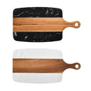Ljojo Marble Wood Cutting Board for Kitchen: Versatile Serving Platter for Food Prep