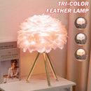 LED Flower Design Glass Table Lamp for Bedroom - Romantic Pastoral Reading Light by Ljojo