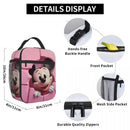 Ljojo Mickey Mouse Insulated Lunch Bag - Portable Thermal Food Container