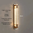 Ljojo Crystal Bubble Wall Light Modern LED Fixture for Bedroom Living Room Home Decor
