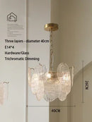 LED Glass Chandelier Modern Pendant Lamp for Restaurant Living Room Bedroom Home Decor Lighting by Ljojo