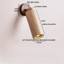 Ljojo LED Wall Sconce Up Down Rotate Yellow Travertine Mirror Light