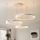 Ljojo LED Rings Chandelier - Acrylic Living Room Hanging Light