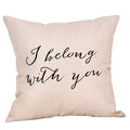 Ljojo Linen Pillow Cover 45X45CM - Decorative Cushion for Home Sofa