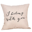 Ljojo Linen Pillow Cover 45X45CM - Decorative Cushion for Home Sofa