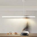 Ljojo Modern Dimmable Line Ceiling Chandelier Minimalist Decor for Living Dining Room