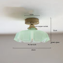 Ljojo Milky Yellow Glass LED Pendant Lights - Copper Nordic Hanging Lamp