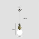 Ljojo LED Metal Small Chandelier - Elegant Bedroom Kitchen Bar Pendant Lamp