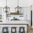 Ljojo Minimalist Farmhouse Chandelier for Kitchen Hallway Bedroom Light