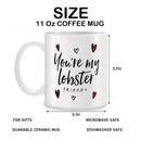 Ljojo Lobster Mug Set | Friends Gift | Novelty Ceramic Tea Coffee Cup
