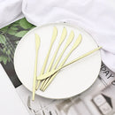 Ljojo 24-Piece Stainless Steel Champagne Gold Cutlery Set
