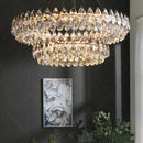 Modern Crystal Chandelier Light Fixture Hanging Lamp for Kitchen Dining Table Staircase - Ljojo